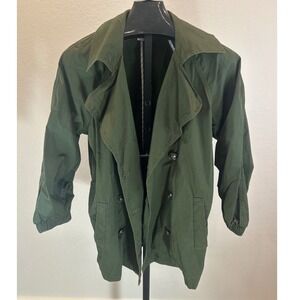 Cabi Women's Green Double Breasted Utility‎ Jacket Medium Style 5478